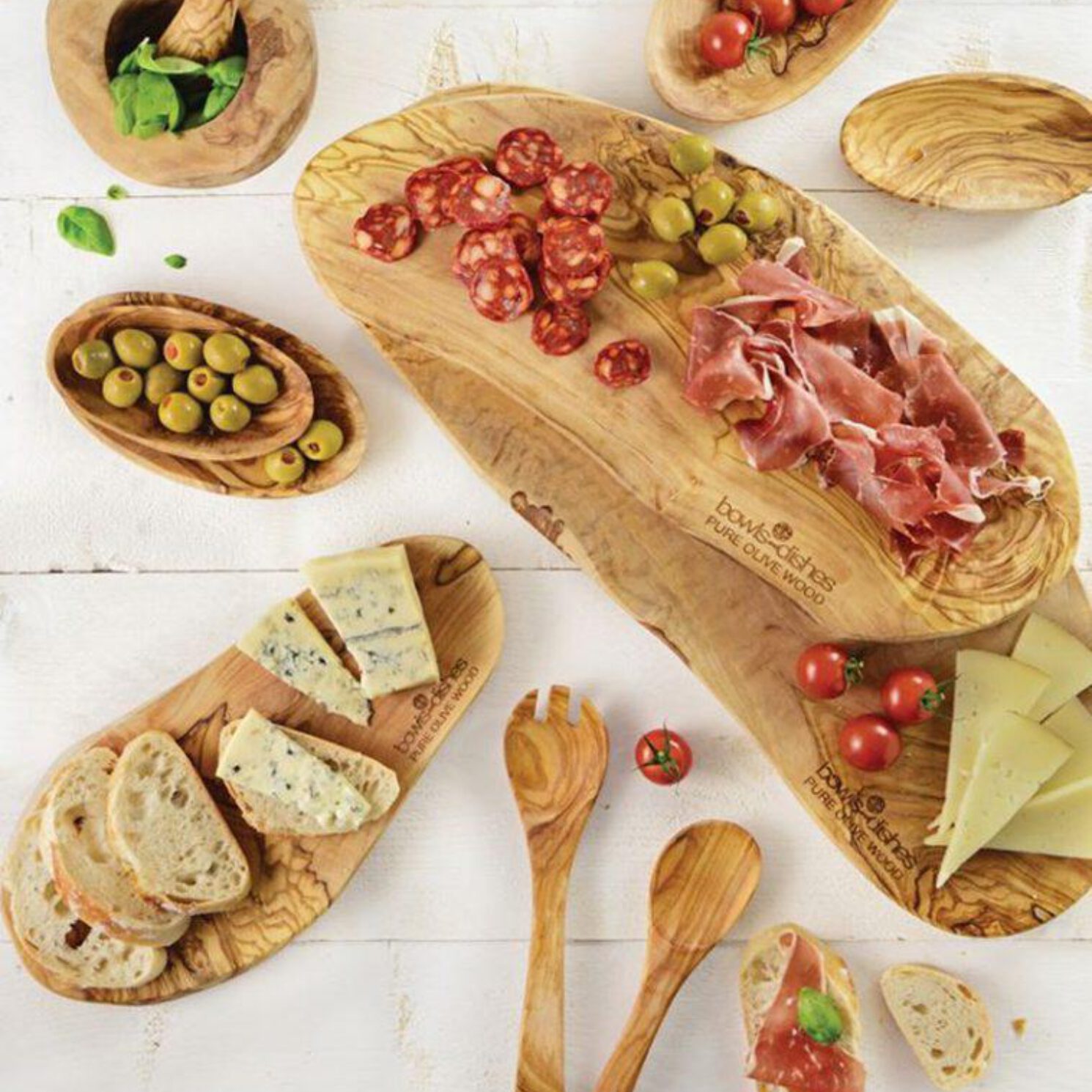 Tapasplanken van olijfhout