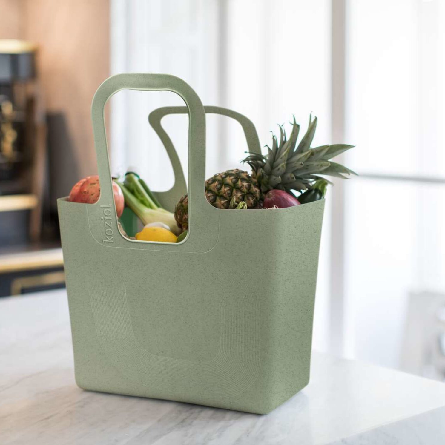 Koziol shopper xl organic groen